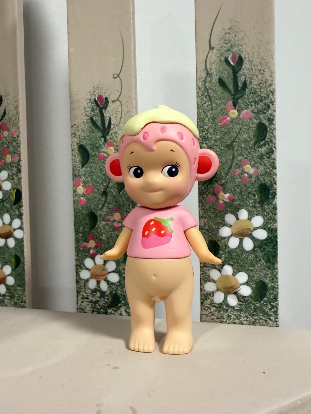 CUSTOMIZED Authentic Sonny Angel Strawberry Love Series Monkey (Swapped Bodies)